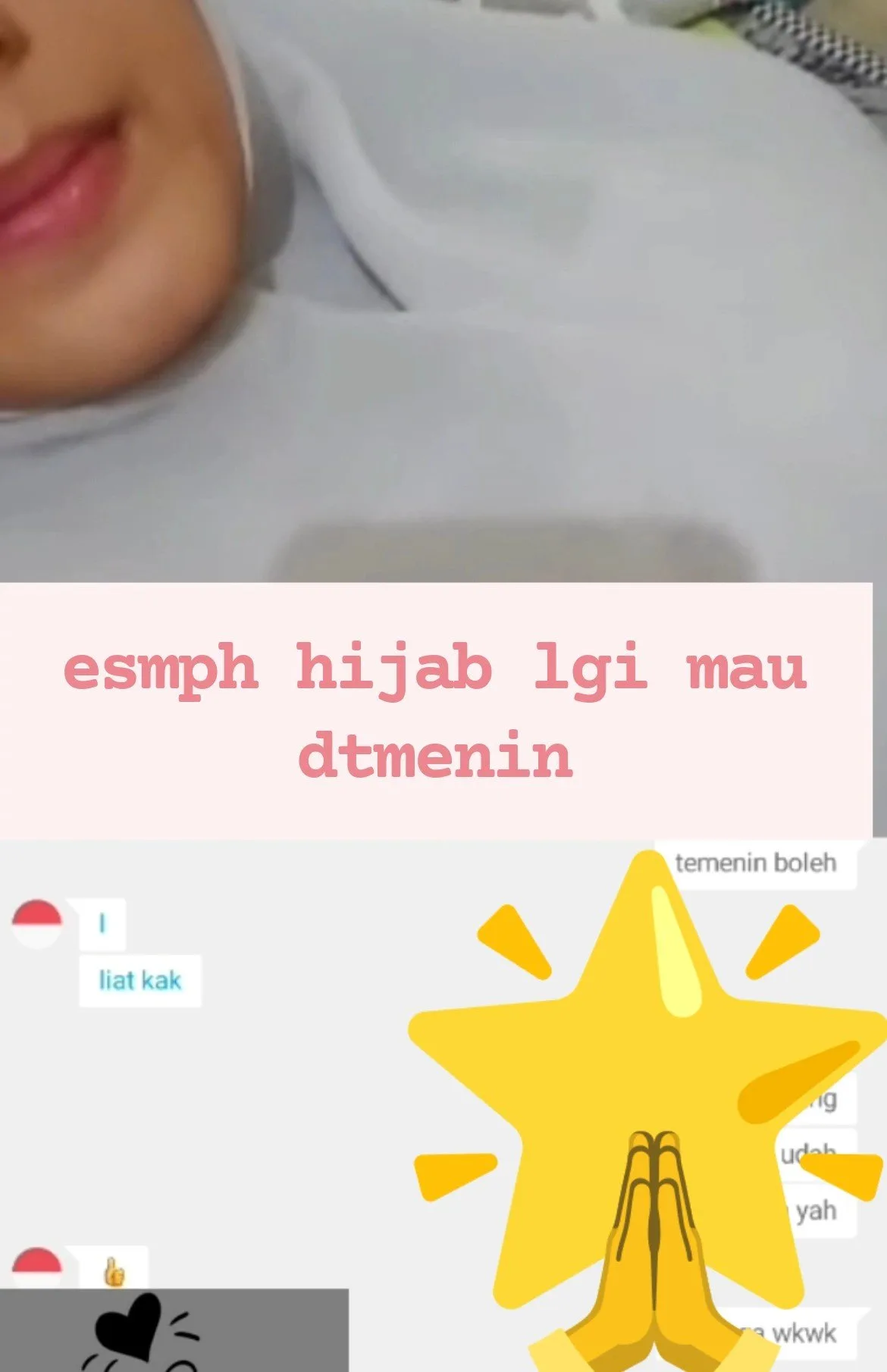Ometv cewe esempe lagi mau tidur